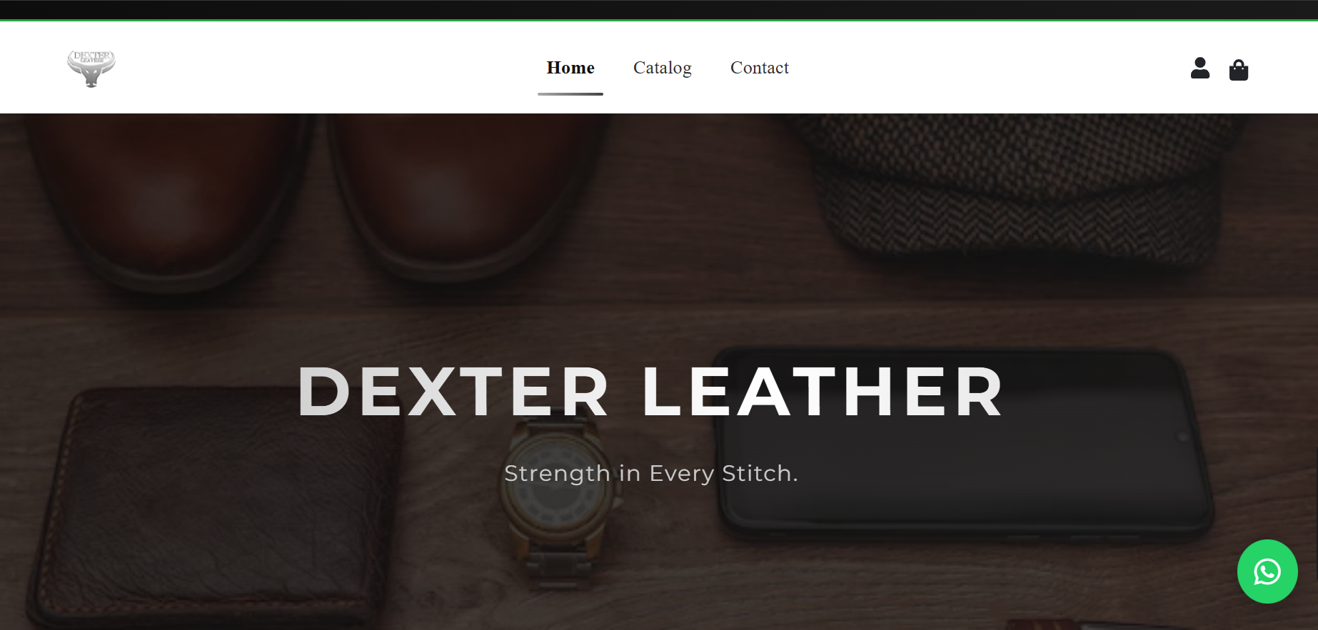 Dexter Leather – E-Commerce Website